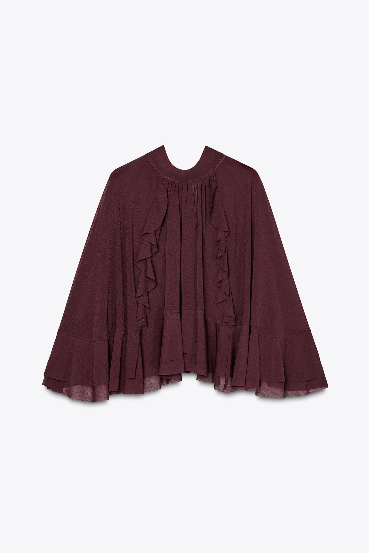 Milou Ruffled Cape
