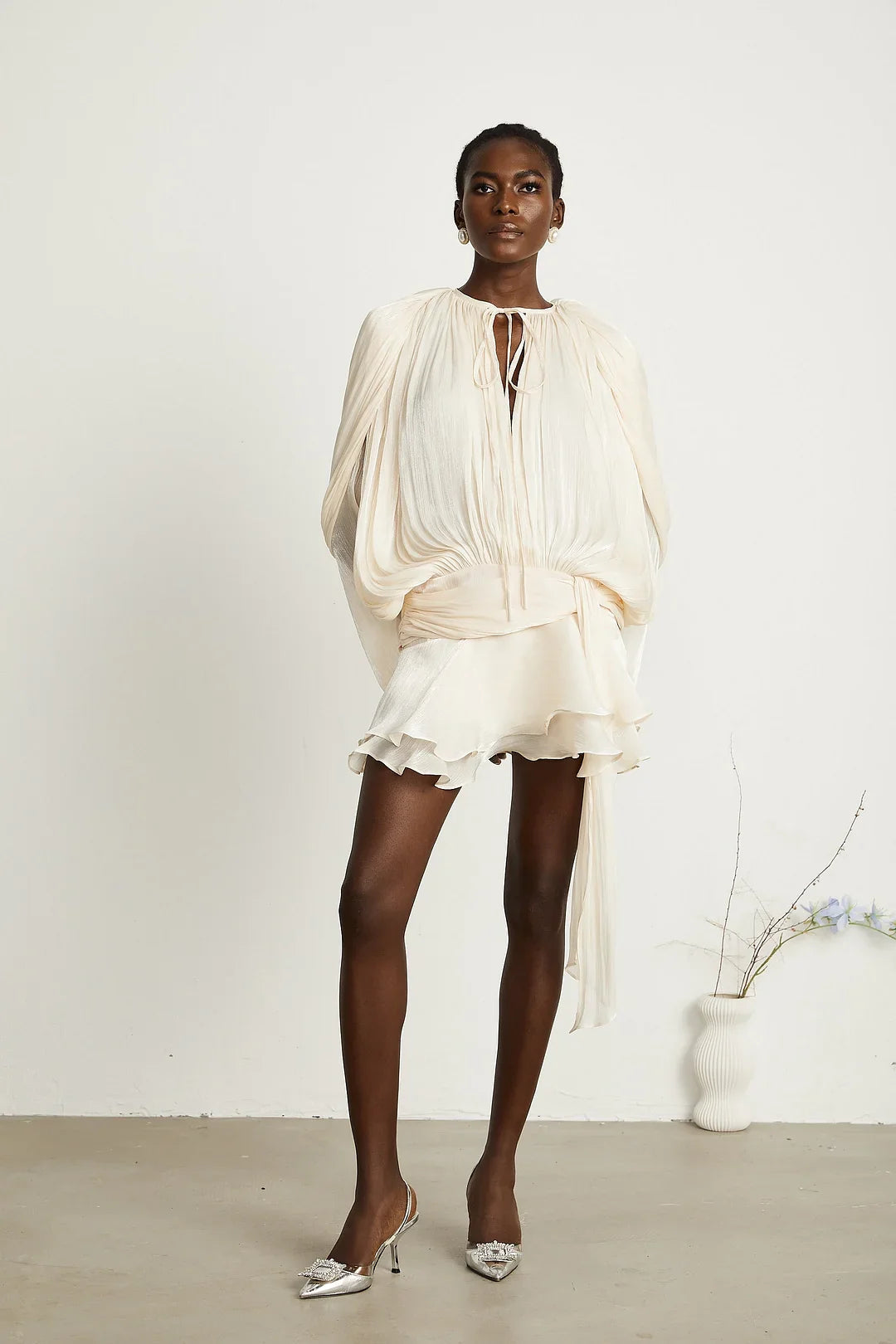 Ava Ruffled Mini Dress