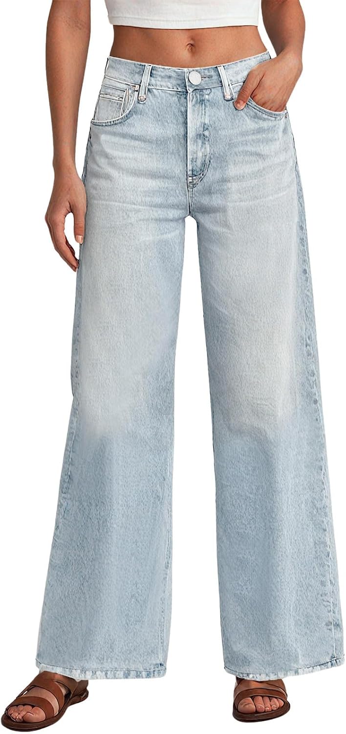 Denim Sweatpants High Waisted