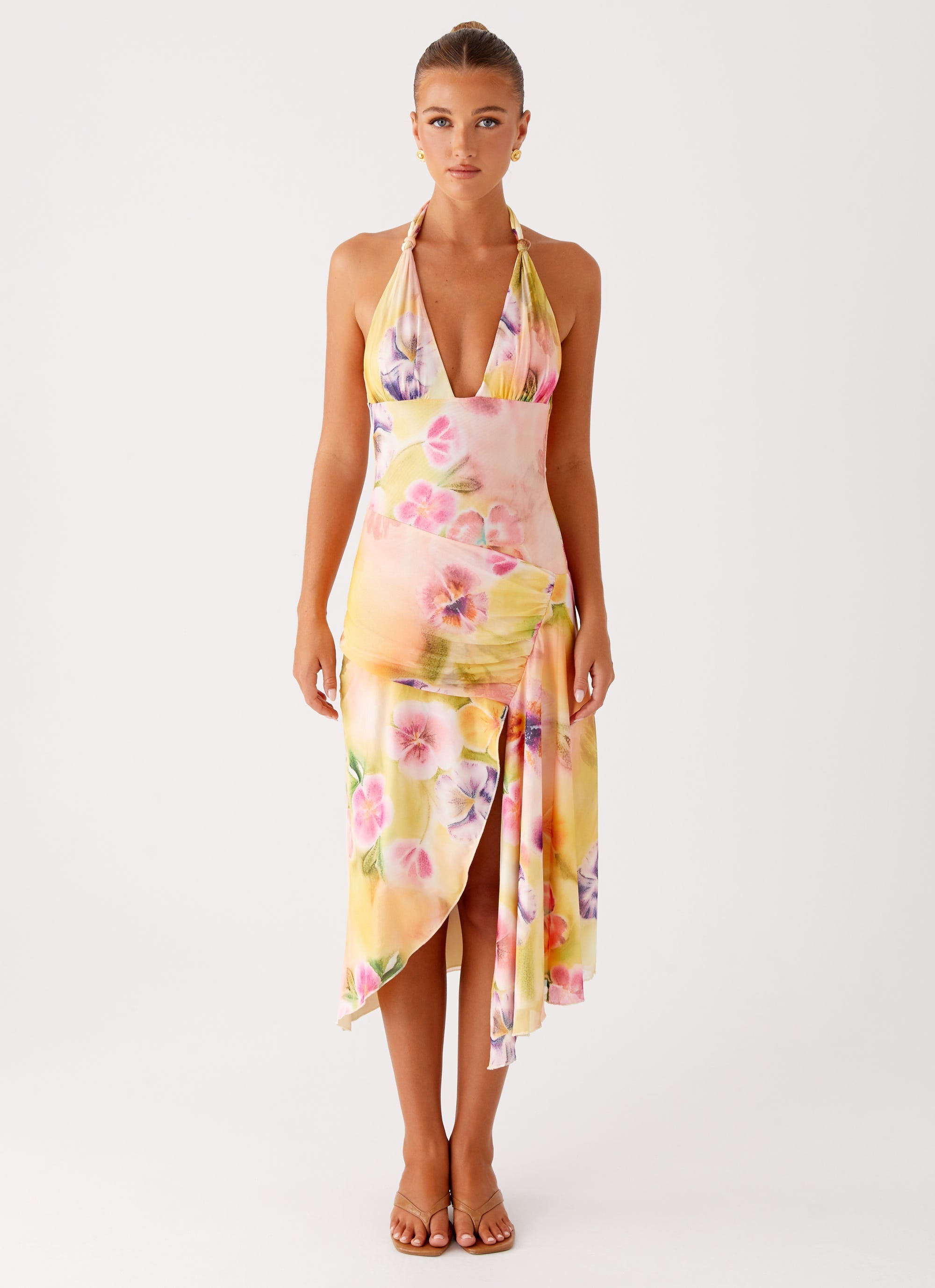 Floral Summer Midi Dress
