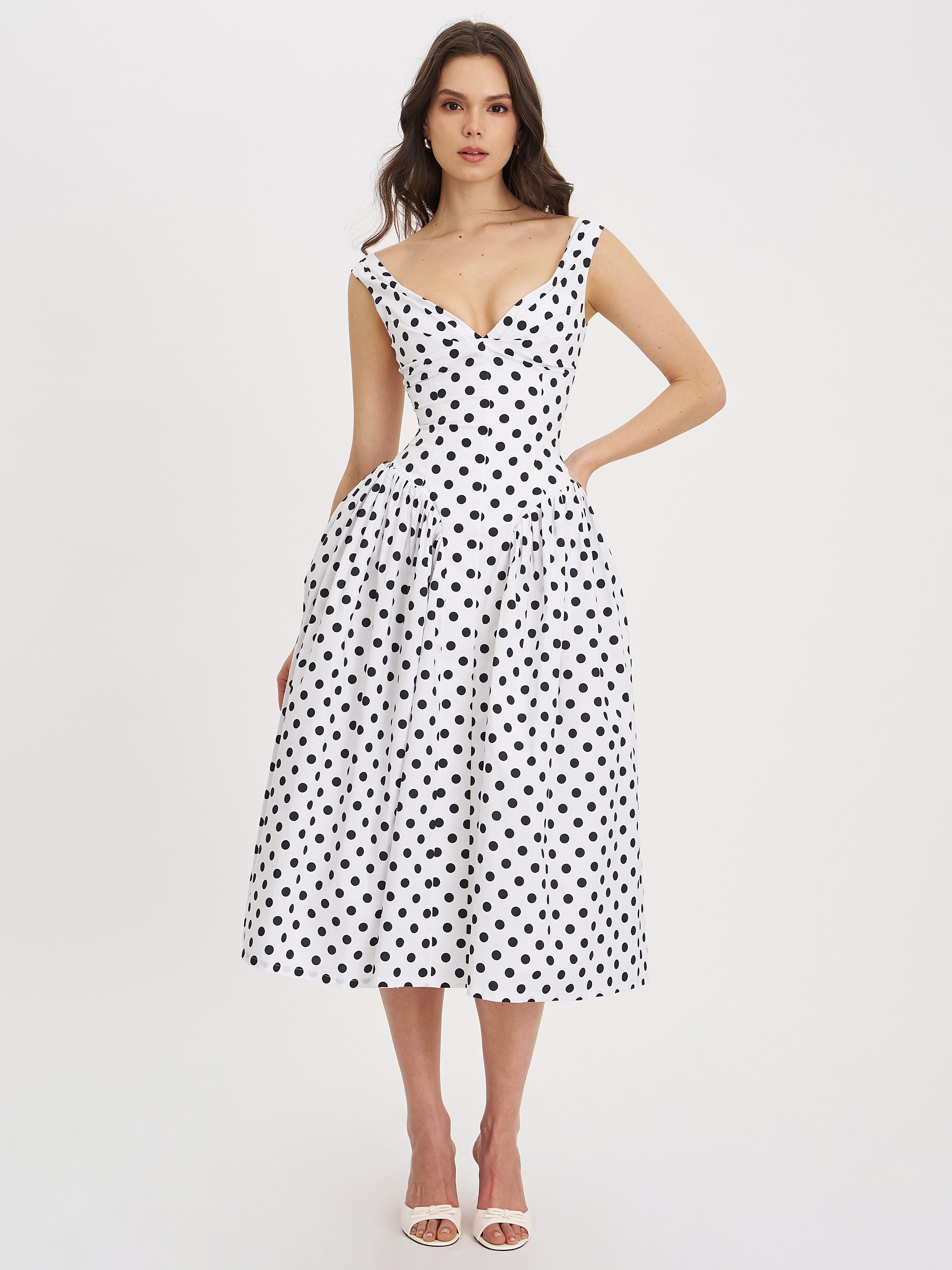Daniya Polka Dot Dress