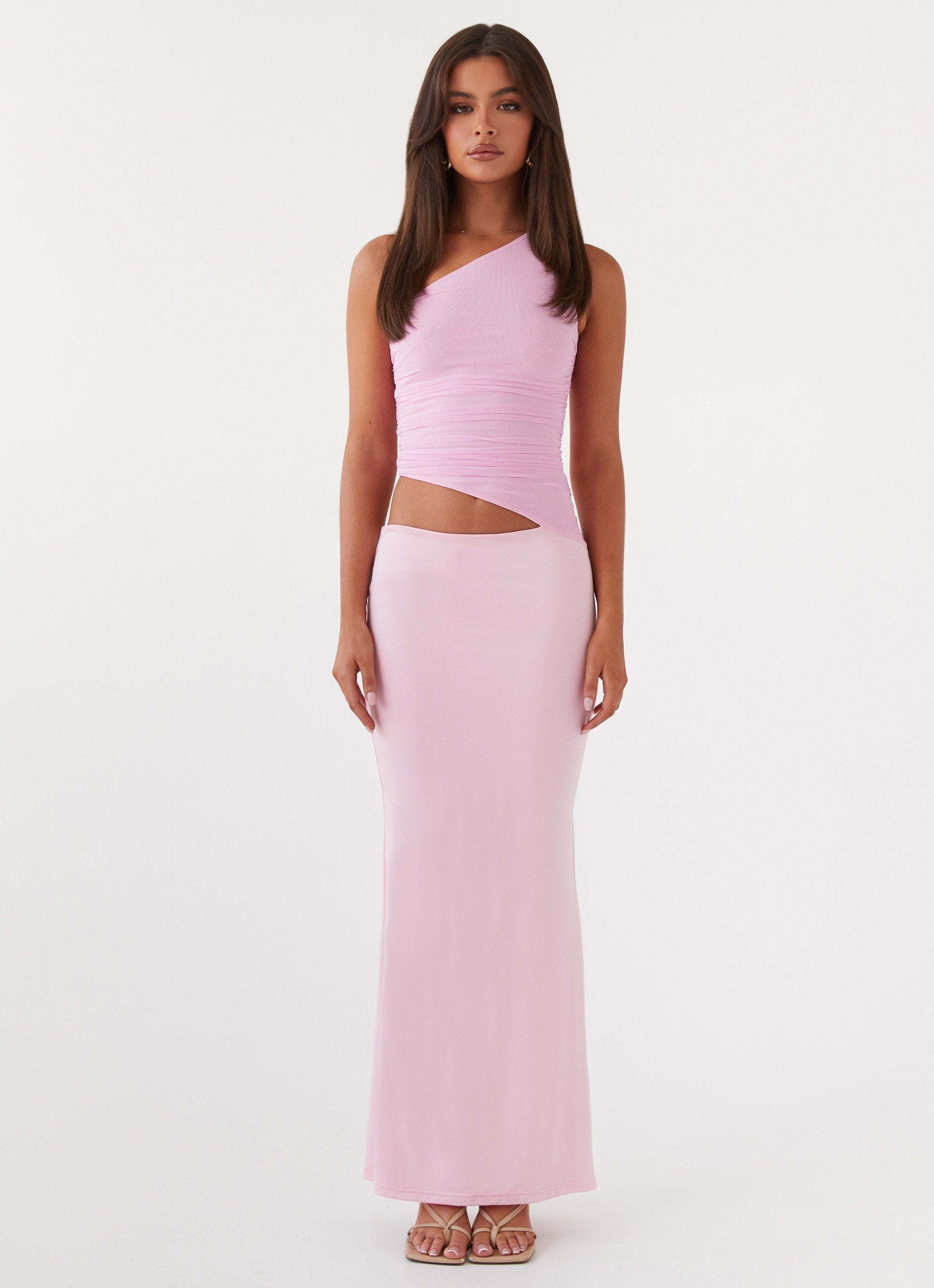 One Shoulder Maxi Dress