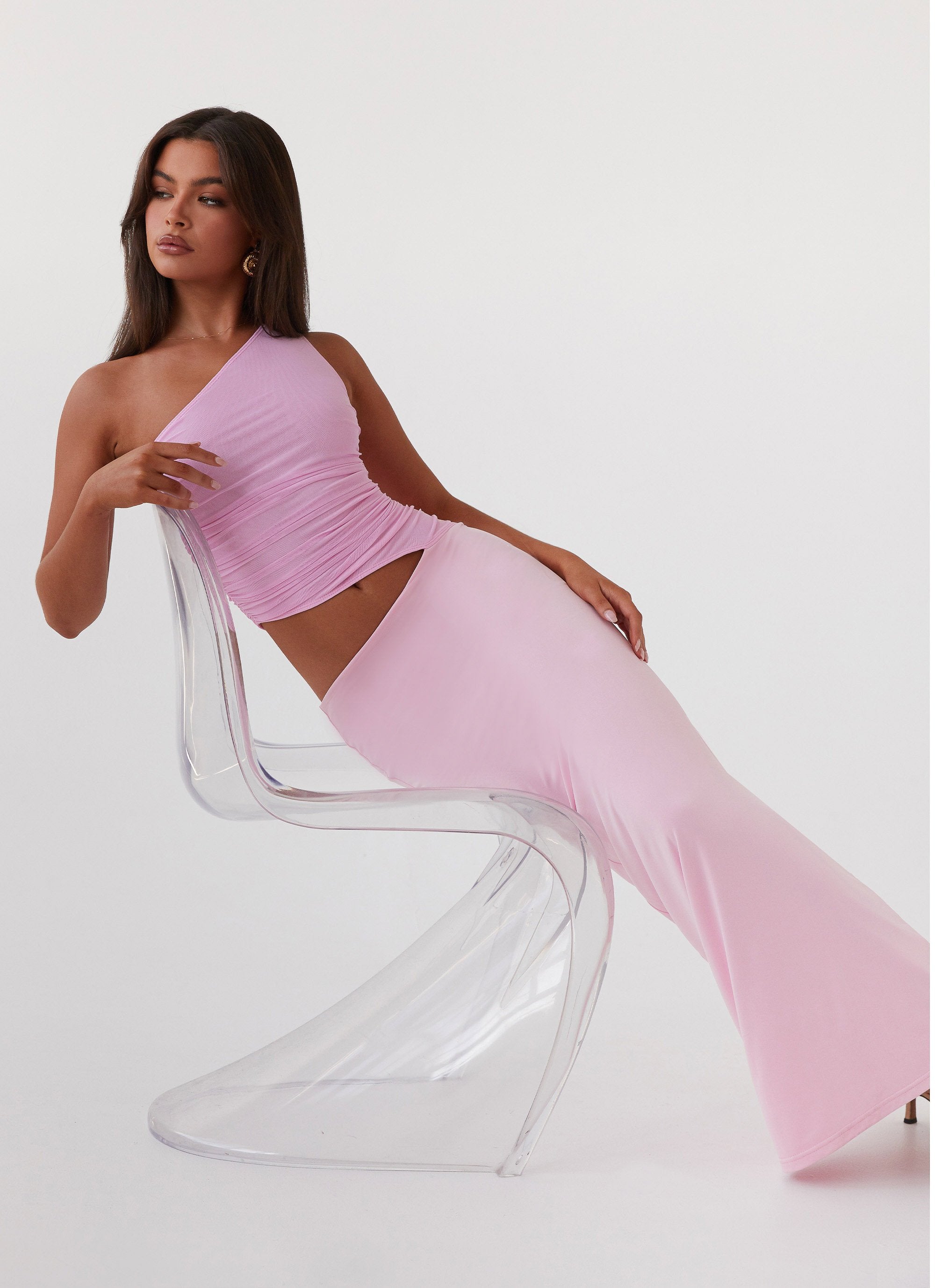 One Shoulder Maxi Dress