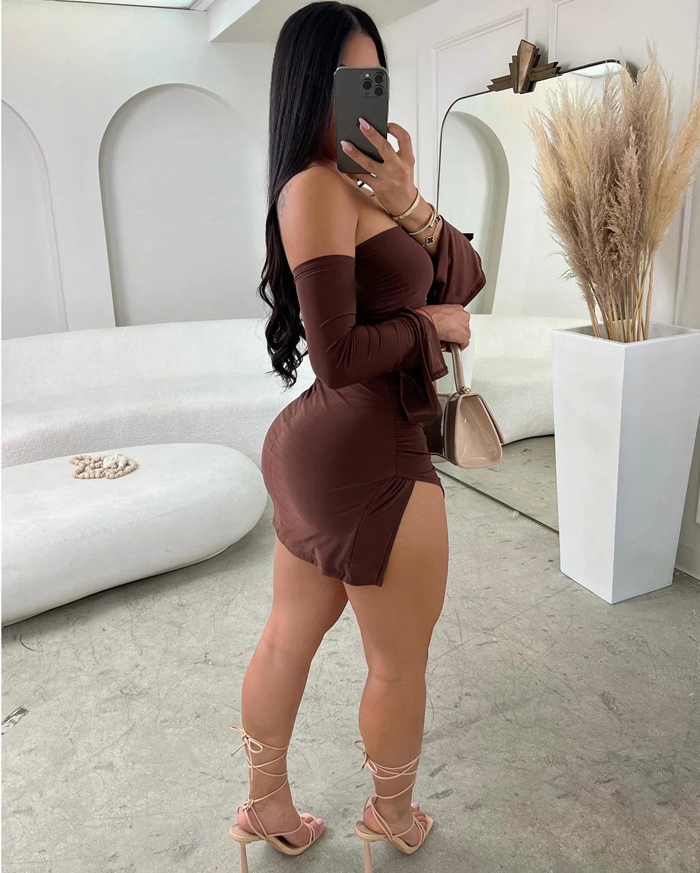 Lekar - Off the shoulder short party dress