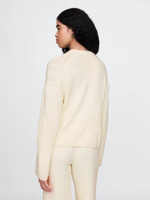 Cable Pattern Sweater + FREE Joggers