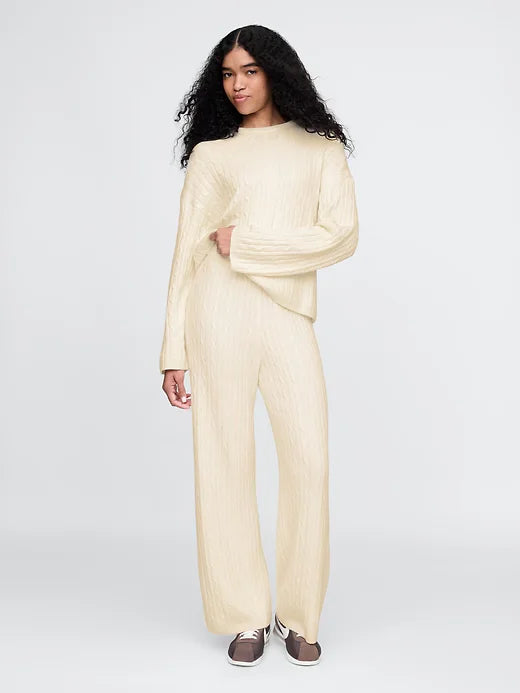 Cable Pattern Sweater + FREE Joggers