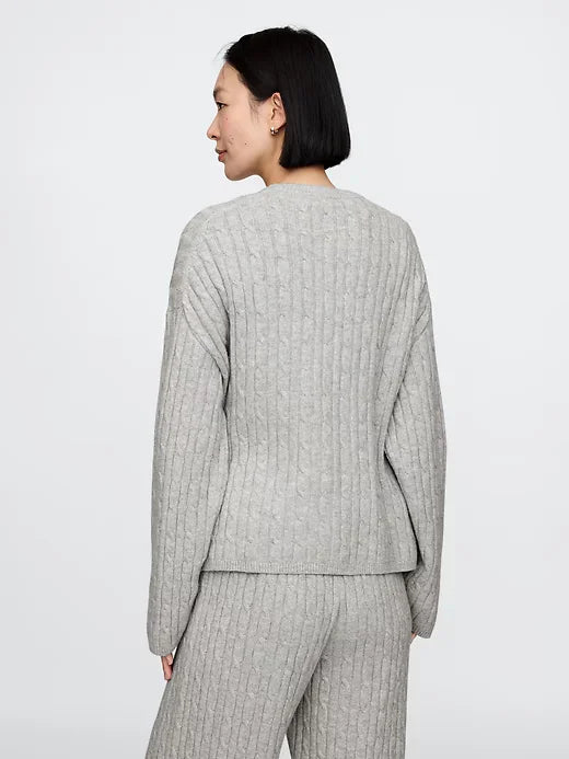 Cable Pattern Sweater + FREE Joggers