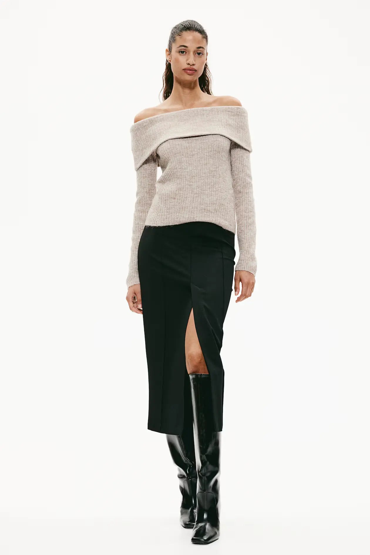 Off-the-Shoulder Sweater