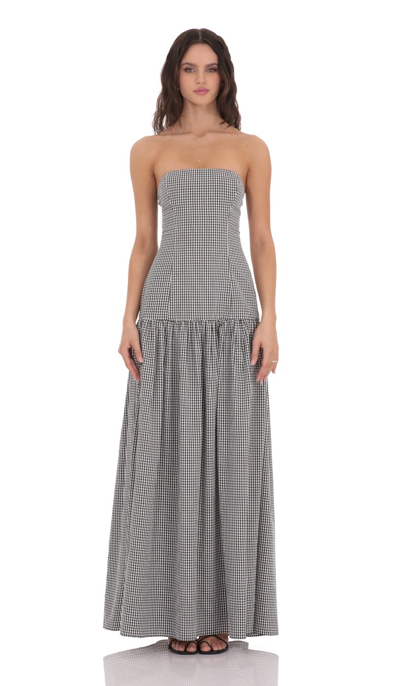 GINA STRAPLESS MAXI DRESS