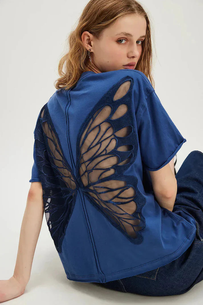 The Butterfly Open Back T-Shirt