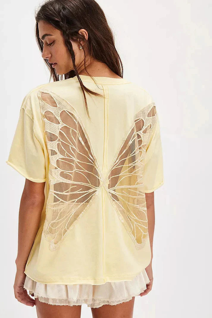 The Butterfly Open Back T-Shirt